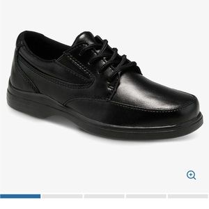 Boys Hush Puppies 2W black dress shoes